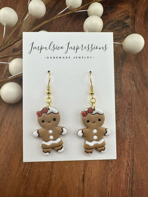 Gingerbread Women Dangles