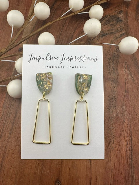 Green and Gold Dangles