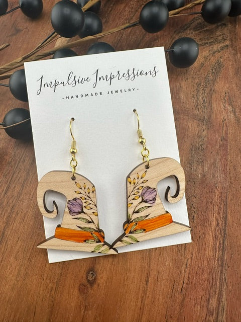 Witches Hat Dangle Earrings